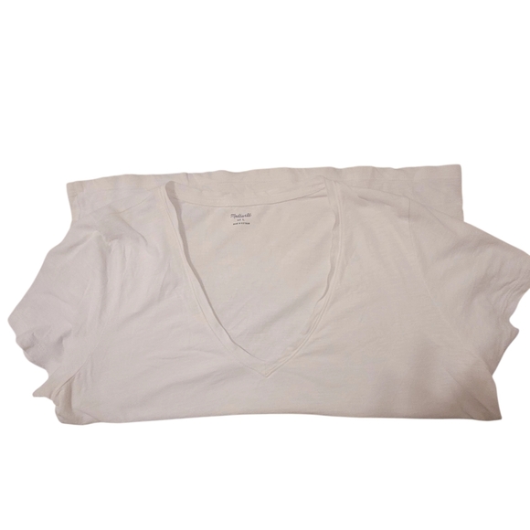 Madewell V-Neck Tissue Thin SZ Large Short Sleeve Tee - Picture 2 of 5